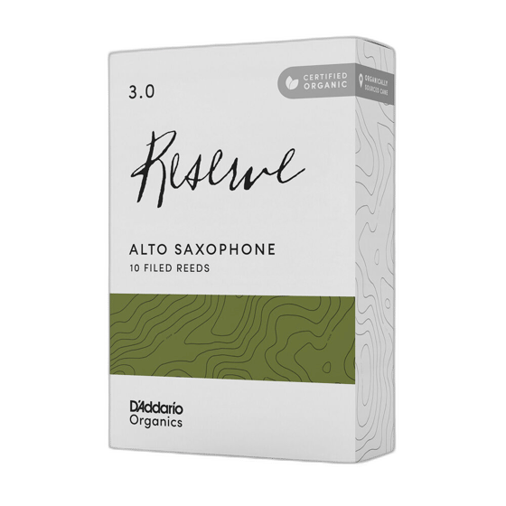 Palheta Sax Alto 3.0 (10 Peças) DAddario Organic Reserve