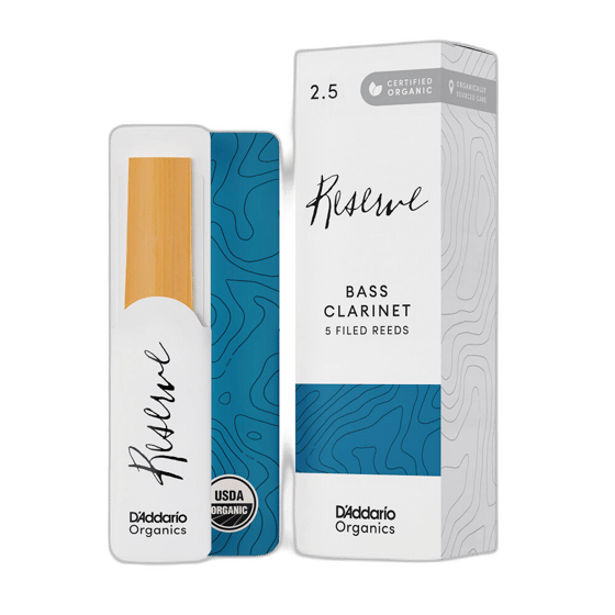 Palheta Clarone 2.5 (5 Unidades) DAddario Organic Reserve