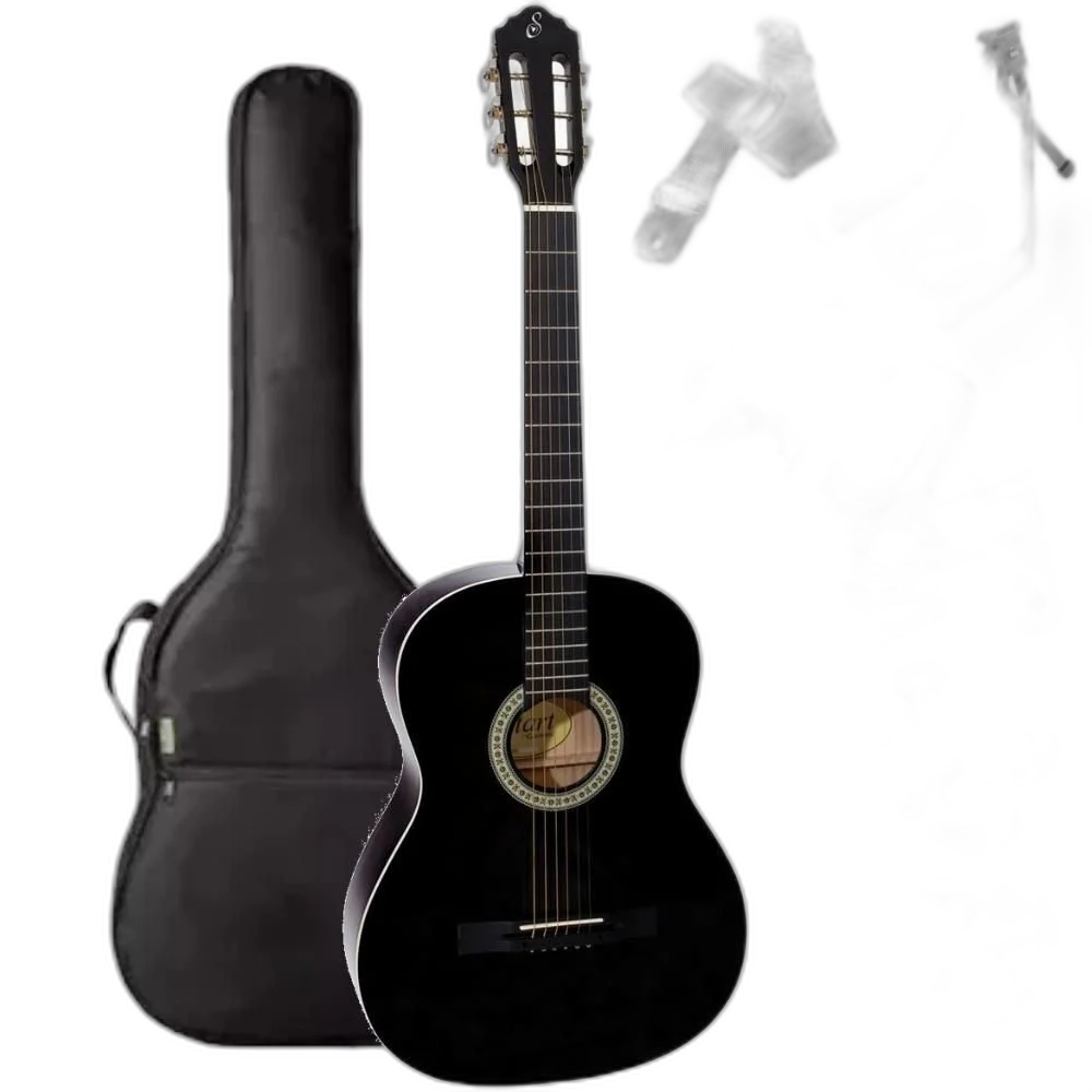 Violão Acústico Giannini Clássico Aço S-14 BK + KIT1CKL