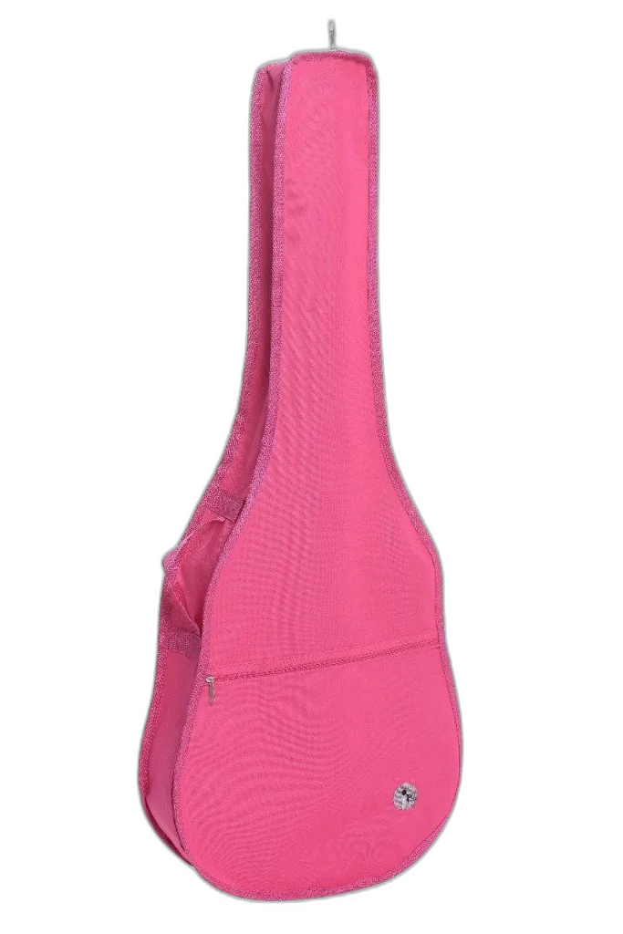 Capa Luxo p/ Violão Infantil 3/4 Acolchoada - Cor de Rosa