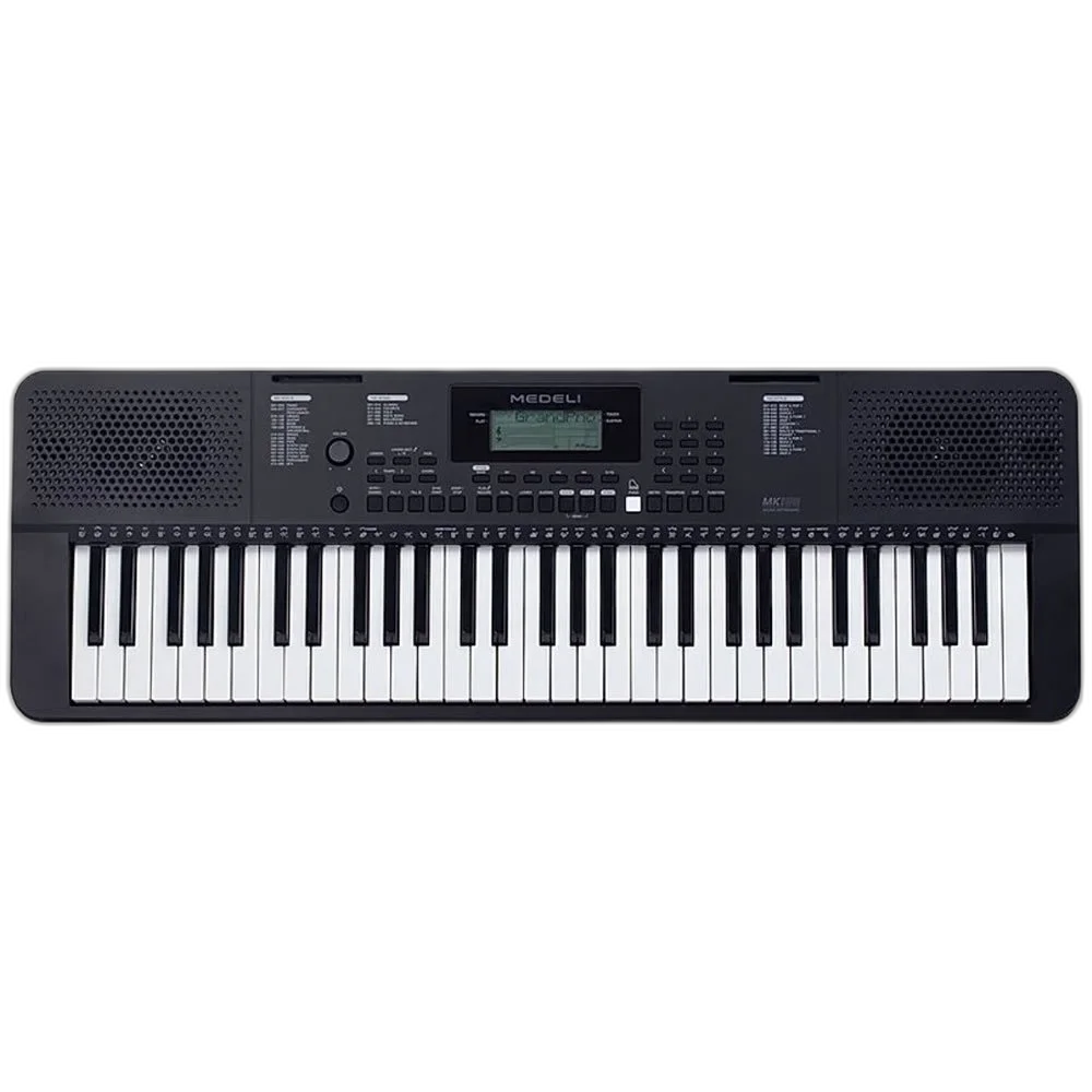 Teclado Arranjador  Medeli MK100 61 Teclas Sensitivas C/ Multi Funções