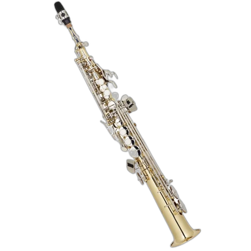 Sax Soprano Eagle Sp 502 Ln Laqueado Com Chaves Niqueladas
