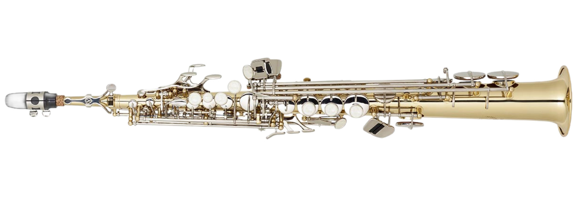 Saxofone Soprano Ônix Chaves Douradas Black Lacado