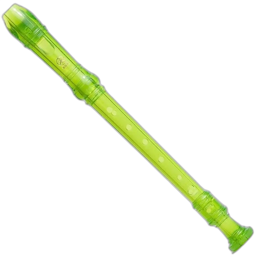 Kit C/6 Flauta Doce Yamaha Soprano Germanica Yrs20 Gg Verde