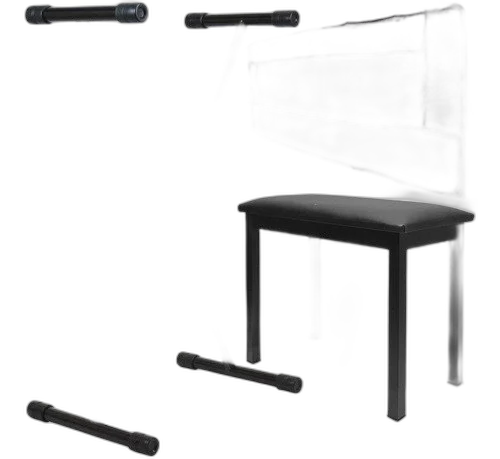 Kit Suporte Teclados E Pianos + Cobertura + Banco Estofado
