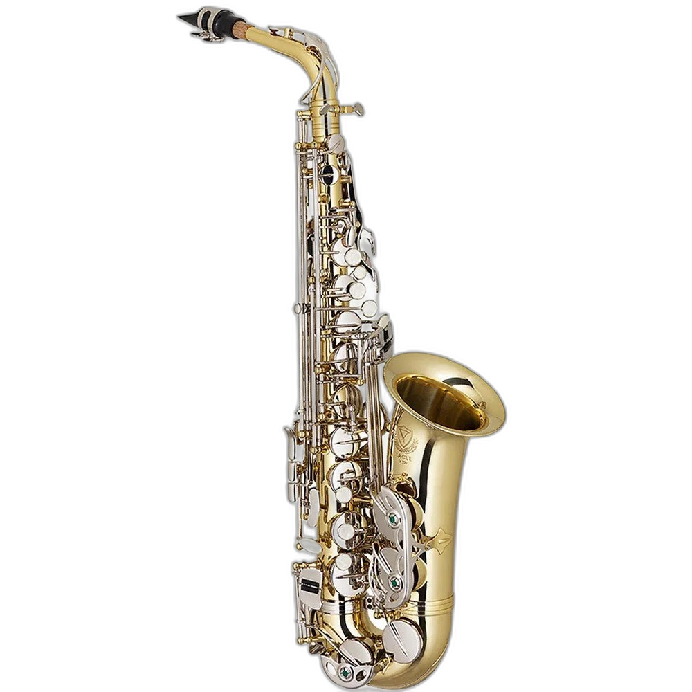 Saxofone Alto Mib Eagle Sa500 Ln Laqueado Niquelado + Estojo