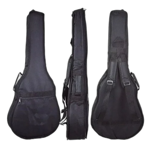 Kit Capa Violão Folk Luxo Acolchoado C/ Acessórios + Cordas