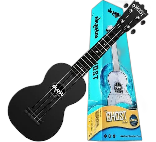 Ukulele Soprano Akahai Ghost Acústico Personalizados Aquila
