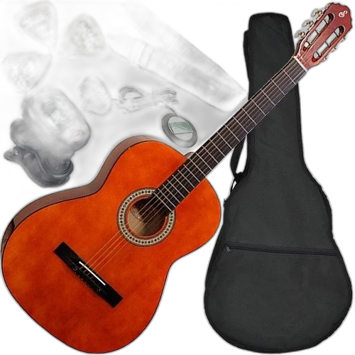 Kit Violão Eletroacústico Clássico Aço S14 Giannini Natural