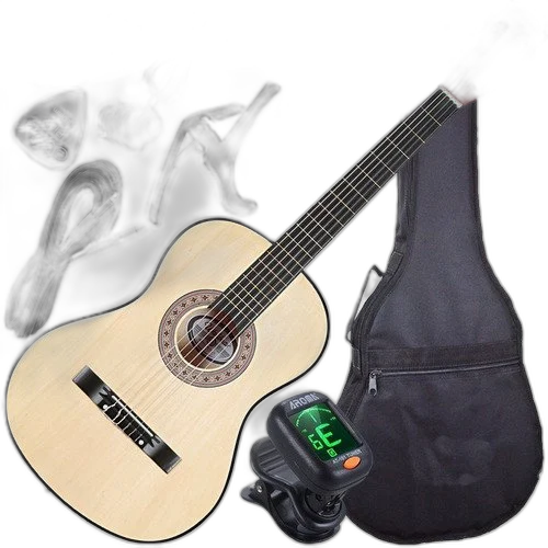 Kit Violão Barato Queens Elétrico Nylon Capa + Acessórios