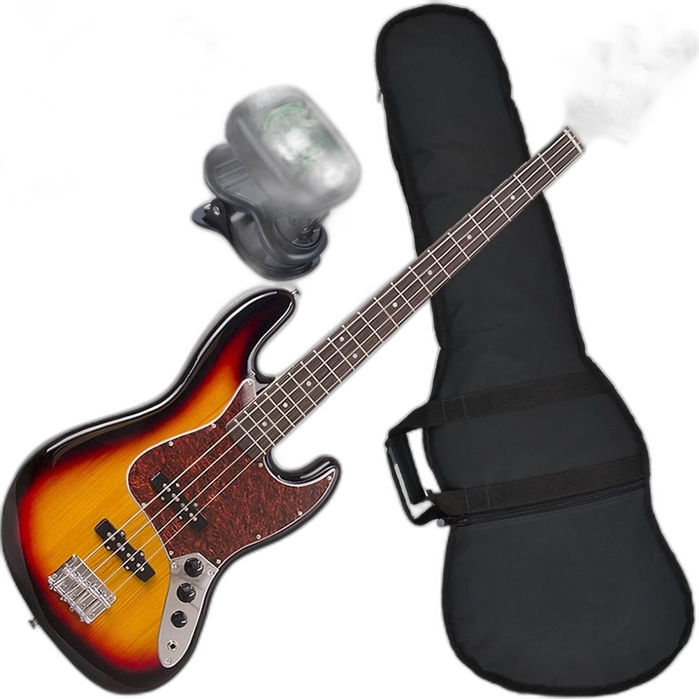 Kit Contrabaixo Giannini Elétrico 4 Cordas Gb100 3ts Tt
