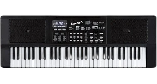 Kit Teclado Barato Musical Estudante 61 Teclas Multi Funções