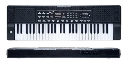 Kit Teclado Musical Queens N19-0563 Iniciantes 54 Teclas Led