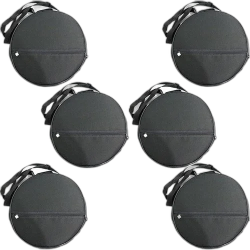 Kit 6 Capas Bag Para Pandeiro Luxo 10 Polegadas Acolchoada