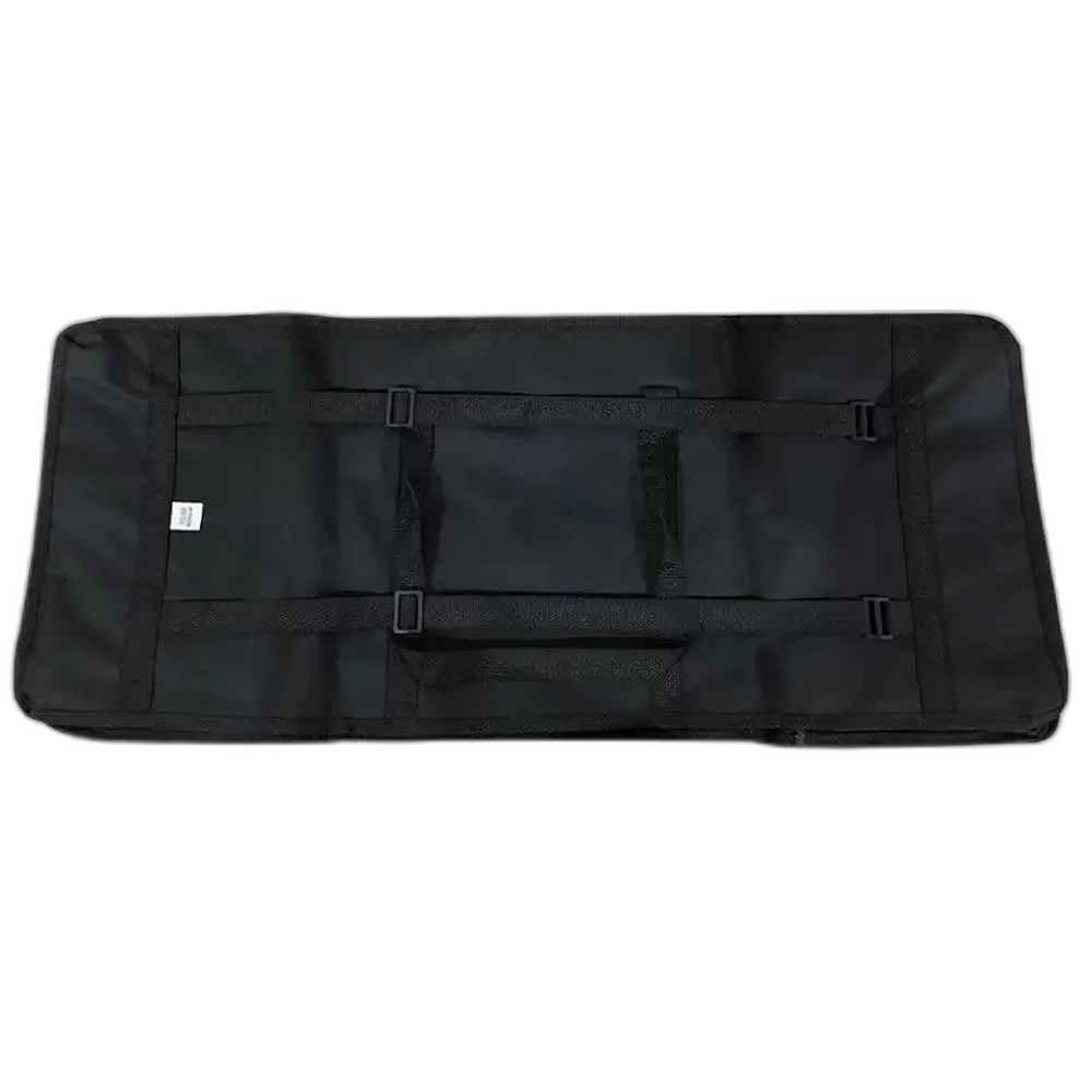 Capa Bag Simples Para Teclado 5/8 Preto Alças Nas Costas Preto