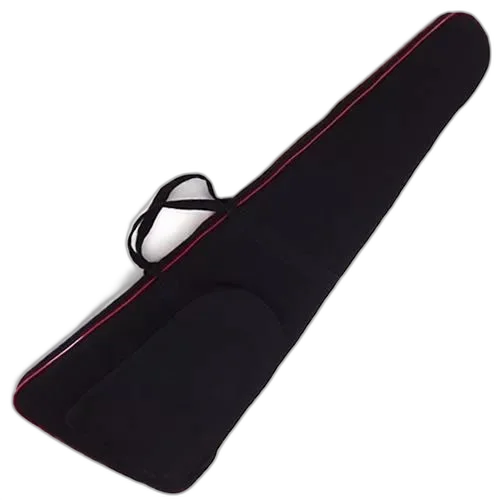Capa Bag Para Contrabaixo Master Luxo Nylon 900 Impermeável - PRETO COM VERMELHO - 125 x 41 x 8 cm