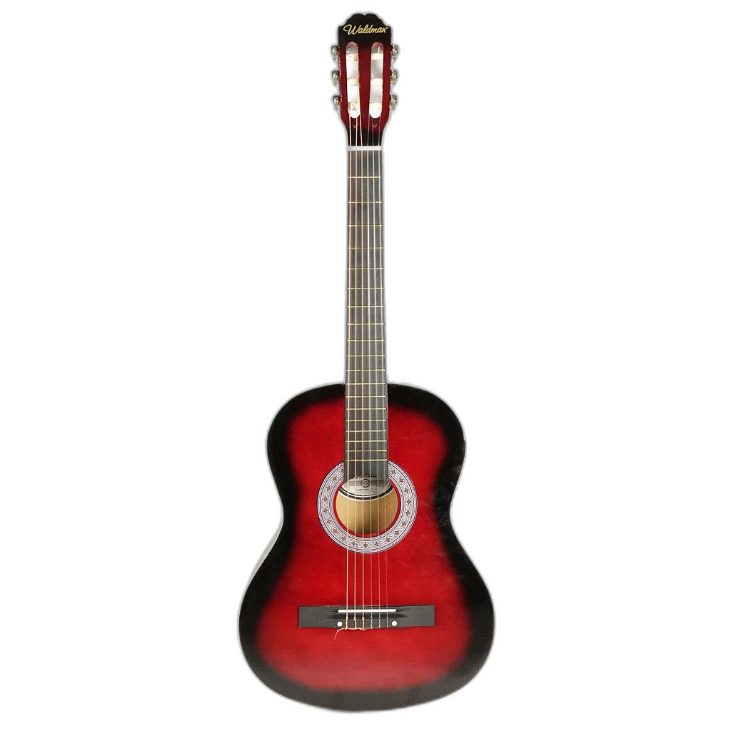 Violão Clássico Waldman Acústico Nylon PP1 Rsb - Sunburst Vermelho