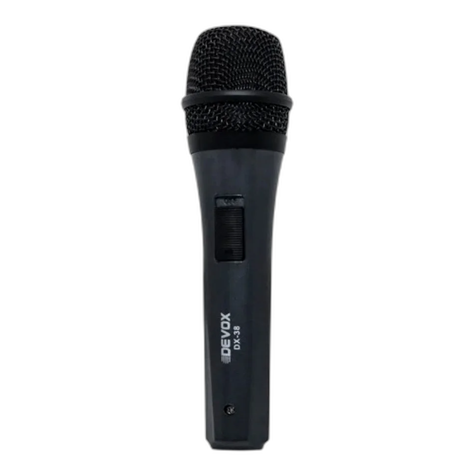 Microfone Com Fio Dinâmico Devox DX-38
