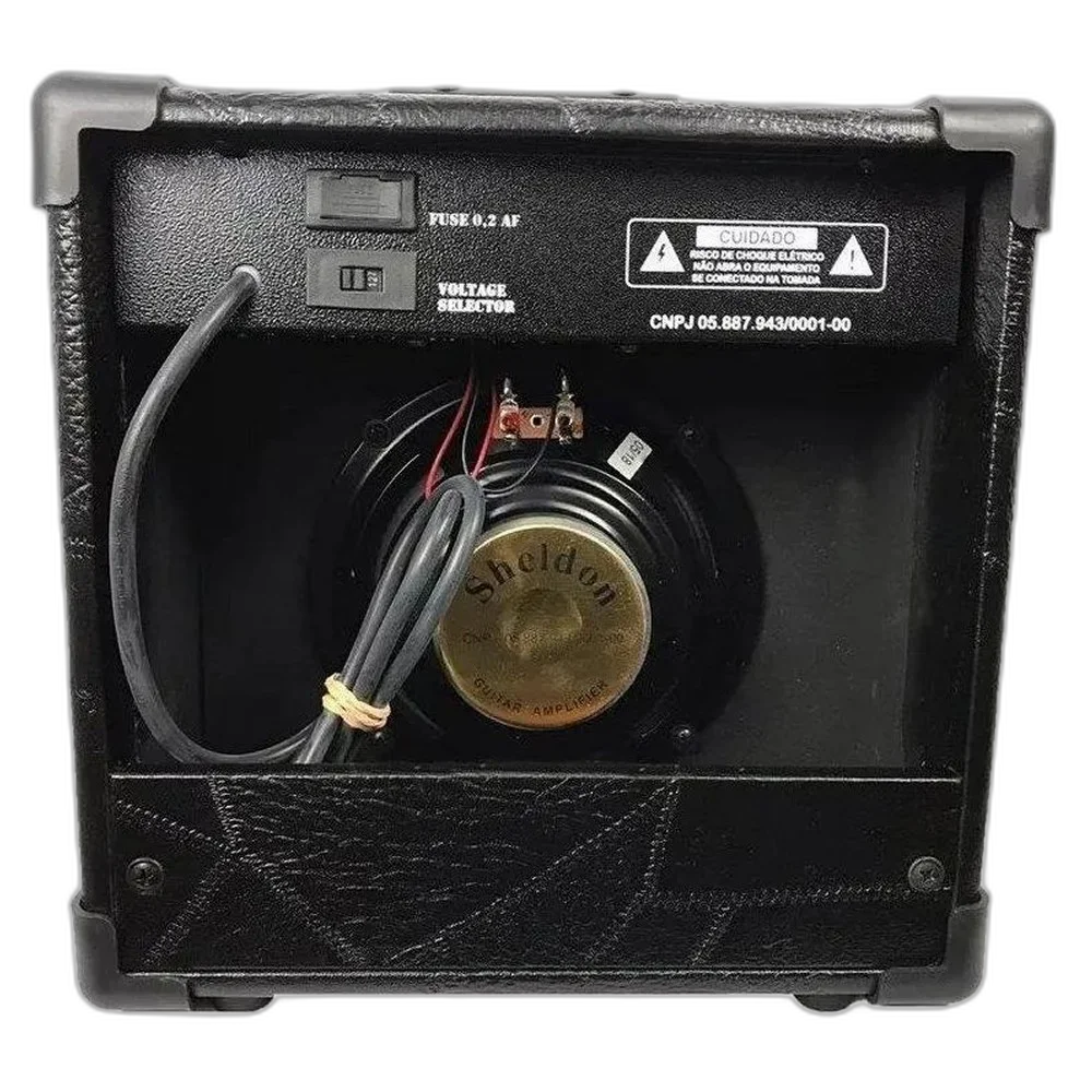 Cubo Amplificador Guitarra Sheldon Gt-1200 15W Rms Preto