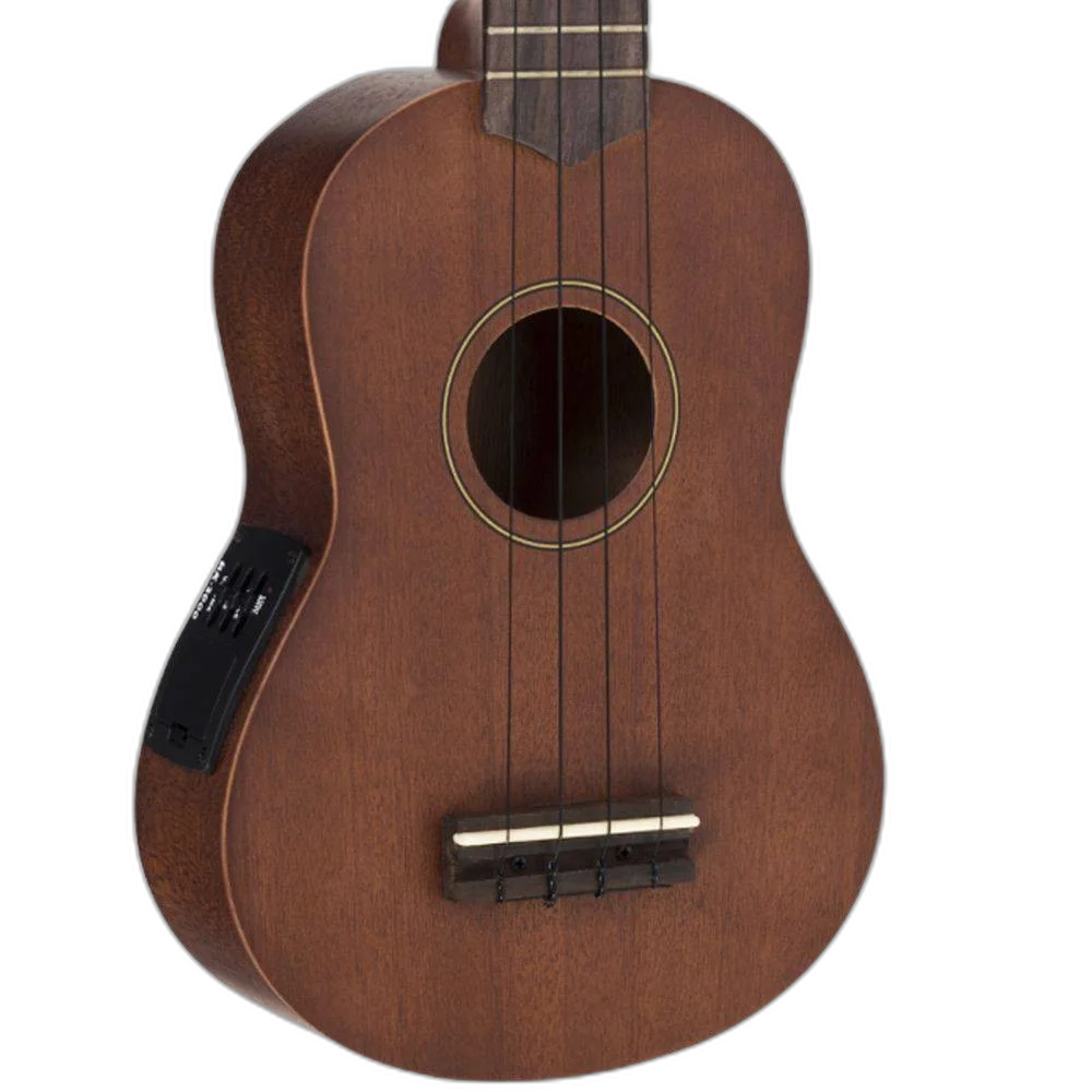 Kit Ukulele Soprano Elétrico Vogga VUK309 MH - Mahogany