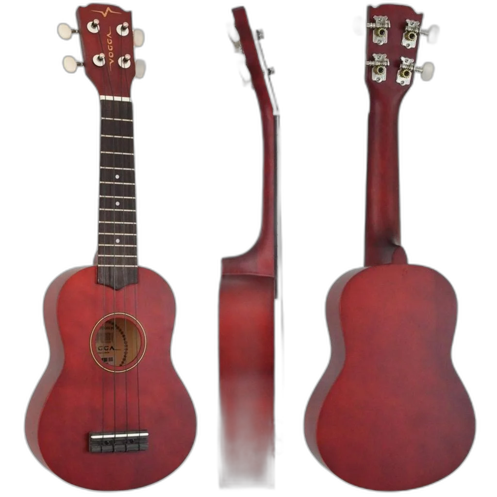 Kit Ukulele Soprano Elétrico Vogga VUK303 BC - Brown Coffee Ux02