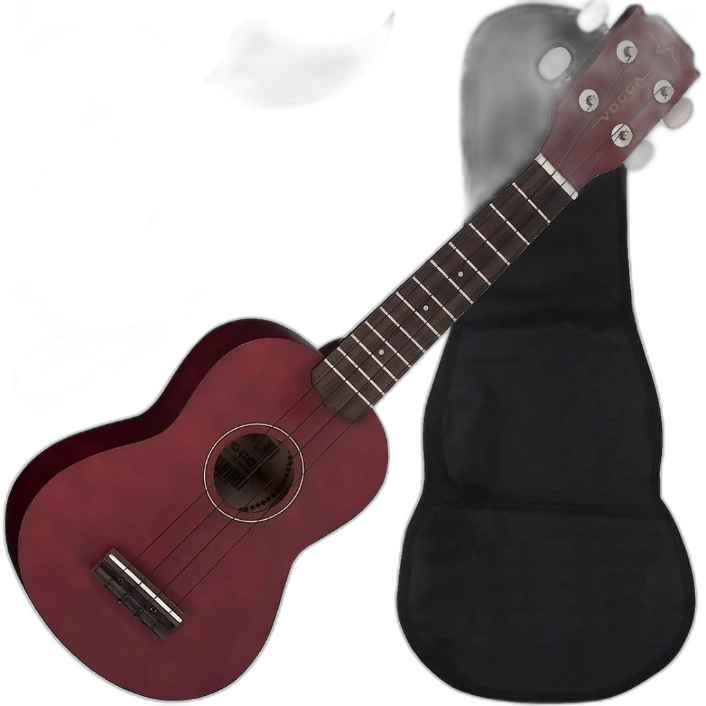 Kit Ukulele Soprano Elétrico Ativo Vogga VUK303 BC - Brown Coffee Ux03