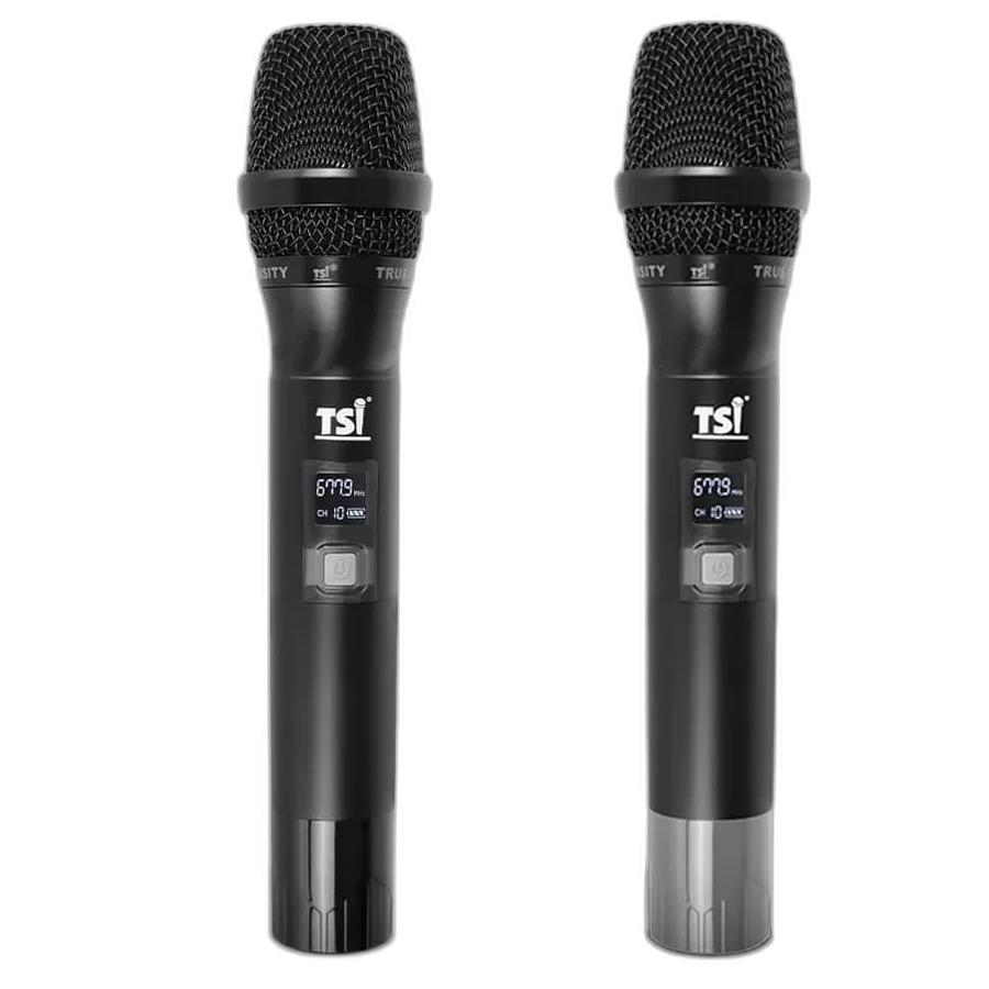 Microfone Sem Fio Duplo De Mão BR-7000 UHF - TSI