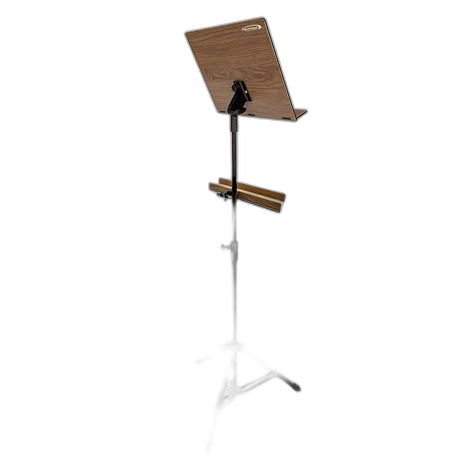 Estante de Partitura Torelli HEP35 Hunter de Madeira com Suporte Inferior para Acessórios