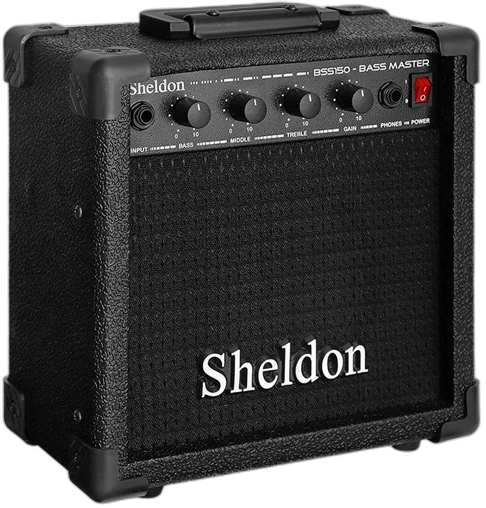 Amplificador Para Contra Baixo BSS-150 Sheldon 6 Pol Bivolt 15W RMS