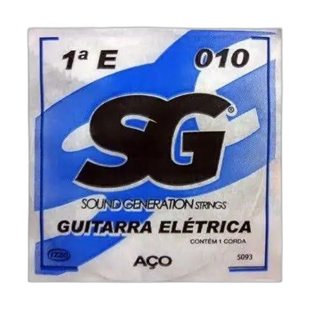 Corda Encordoamento 1a Mi 0.10 Aço P/ Guitarra 1 Und - Sg