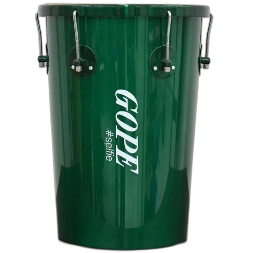 Rebolo Cônico Gope Alumínio 45x12 Pele Couro Selfie Verde