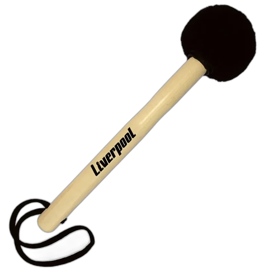 Kit 3 Maçaneta Liverpool Cabo Madeira 300mm Pelúcia Preta MC48P