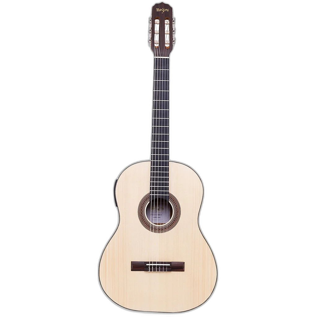 Violão Elétrico Nylon Natural Fosco Rozini RX210.AT.F.LP