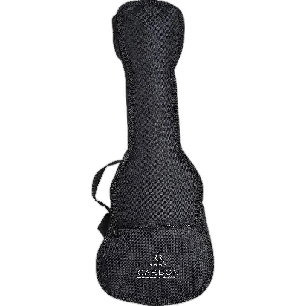 Capa Para Ukulele Concerto Nylon Acolchoada Preta Carbon