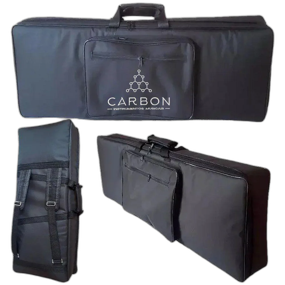 Capa Bag Para Teclado Musical Acolchoado 103x39x13 Preto - Carbon