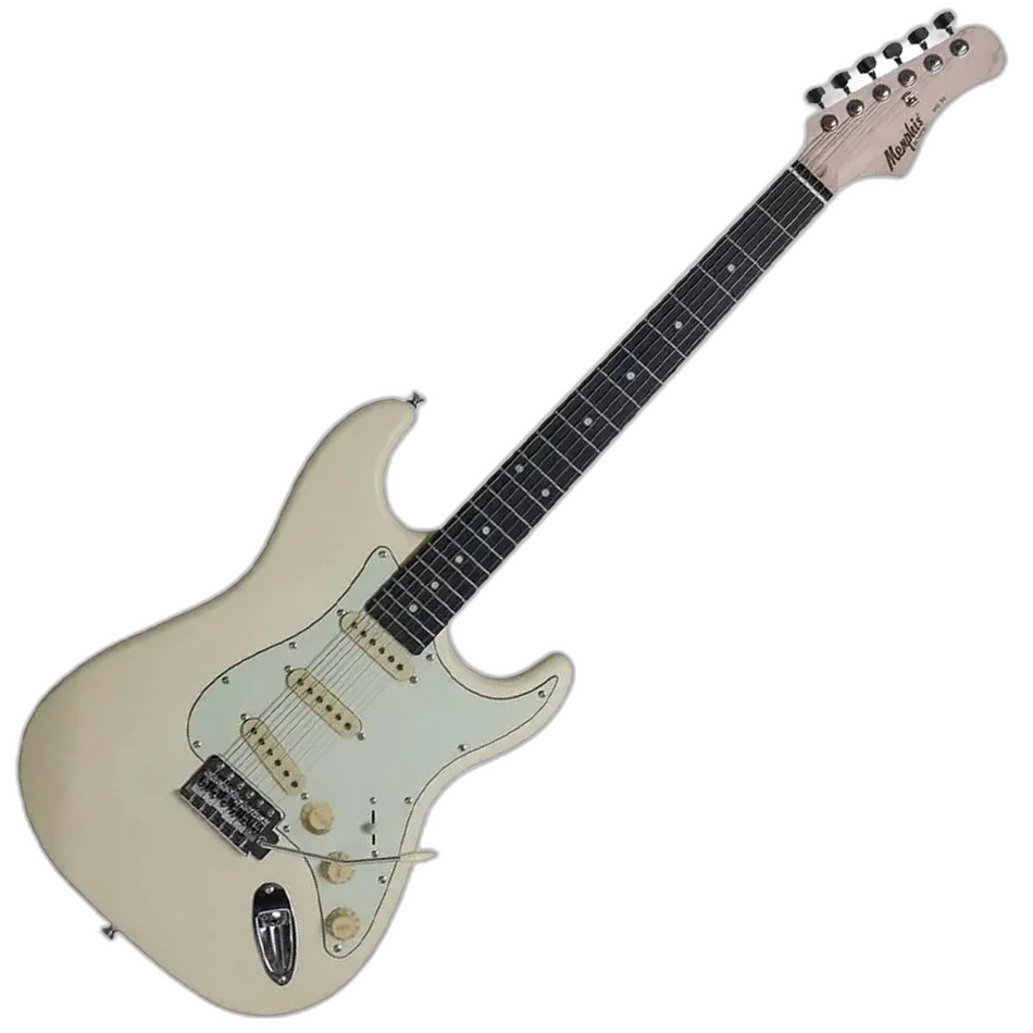 Kit Guitarra Elétrica Strato Tagima Memphis MG-30 Wh Branco Gx01