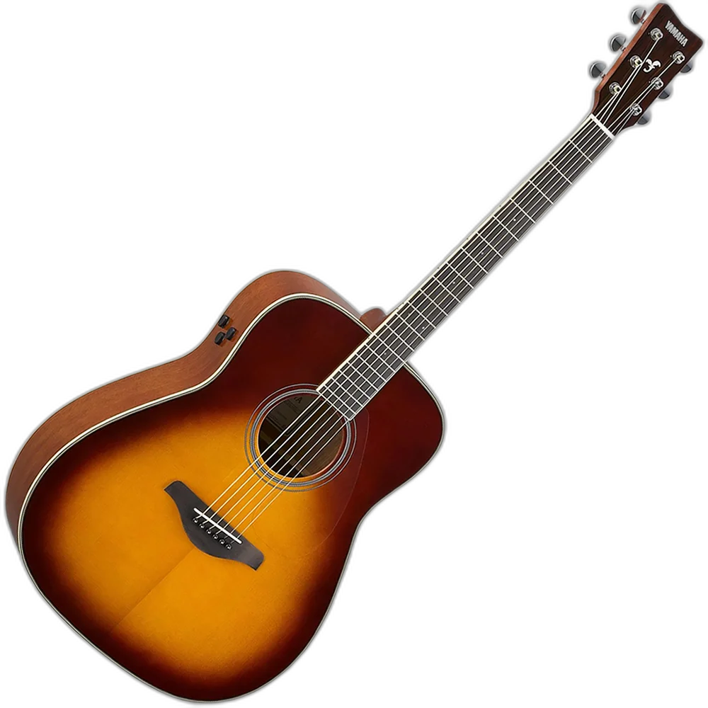 Violão Transacoustic Cordas Aço Yamaha FG-TA Brown Sunburst