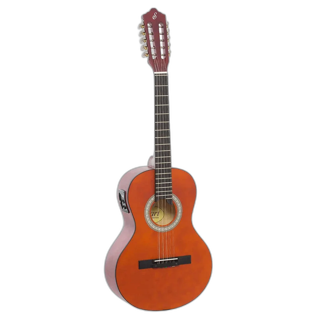 Kit Viola Caipira Elétrica Giannini VS-14 EQ Natural C/ Acessórios