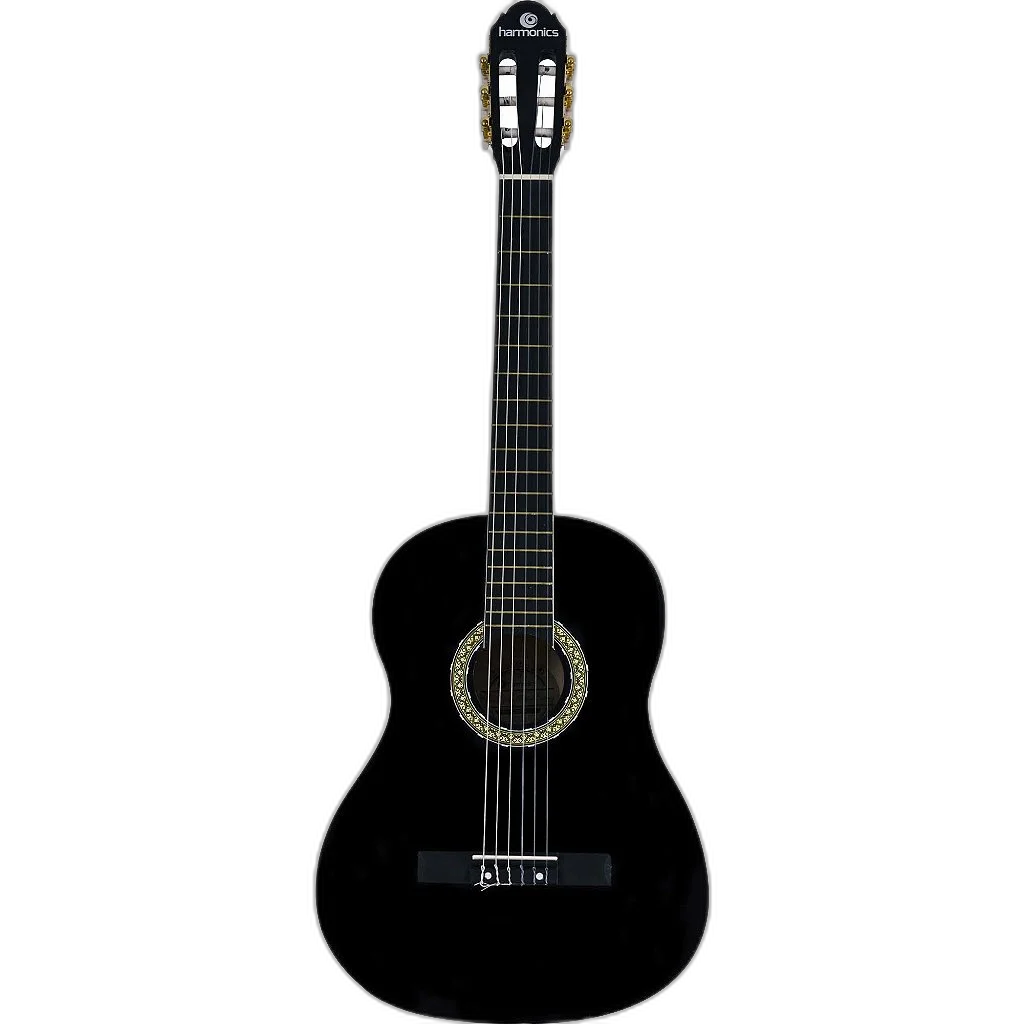 Kit Violão Acústico Harmonics GC-10 Nylon Preto Vx05