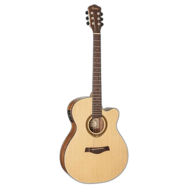 Kit Violão Elétrico Hofma Hma-295 Stnt Natural Aço Vx03