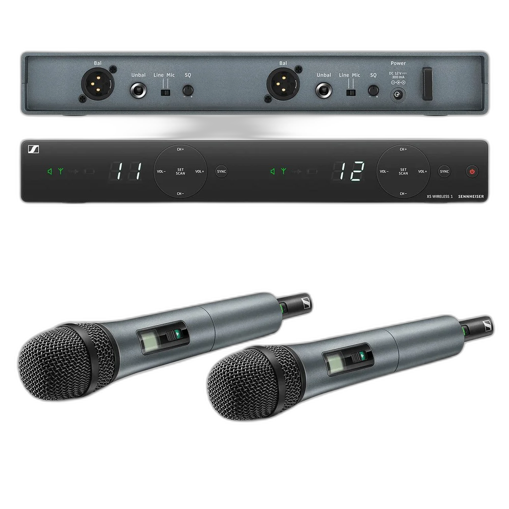 Sistema de Microfone Sem Fio de Mão Dual XSW1-835-DU Sennheiser