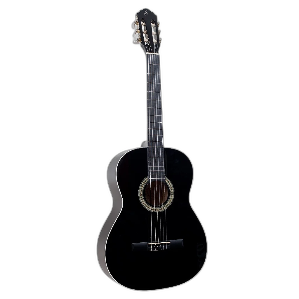 Kit Violão Classico Elétrico Nylon Giannini N14 Preto + Acessórios