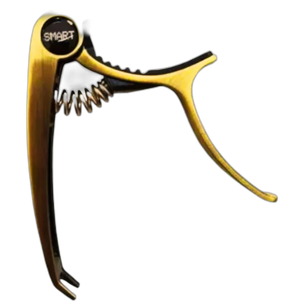 Capotraste Metal Para Guitarra E Violão Smart Jx40 Dourado