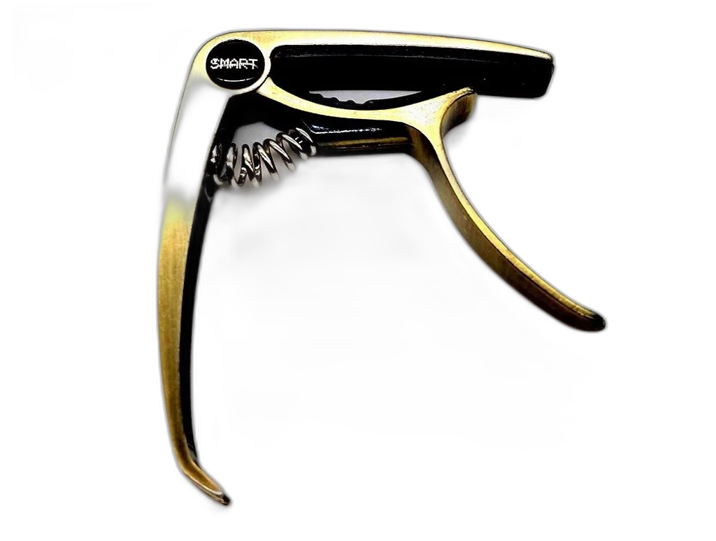 Capotraste Metal Para Guitarra E Violão Smart Jx40 Dourado