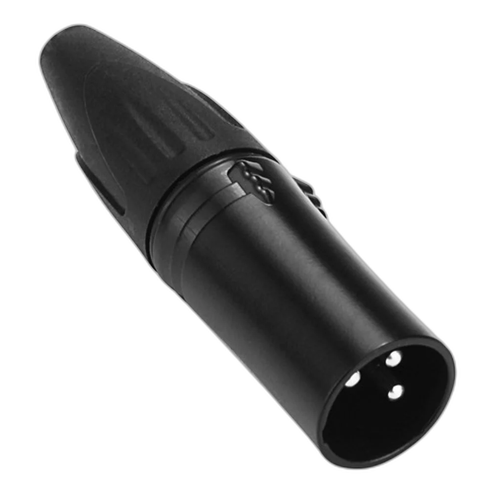 Conector Xlr Canon Macho 3 Pinos Preto XLR503 Devox