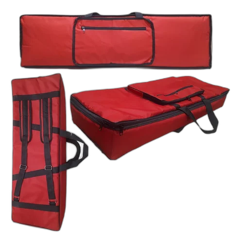 Capa Para Teclado Roland Fantom 07 Master Luxo Vermelha + Cobertura