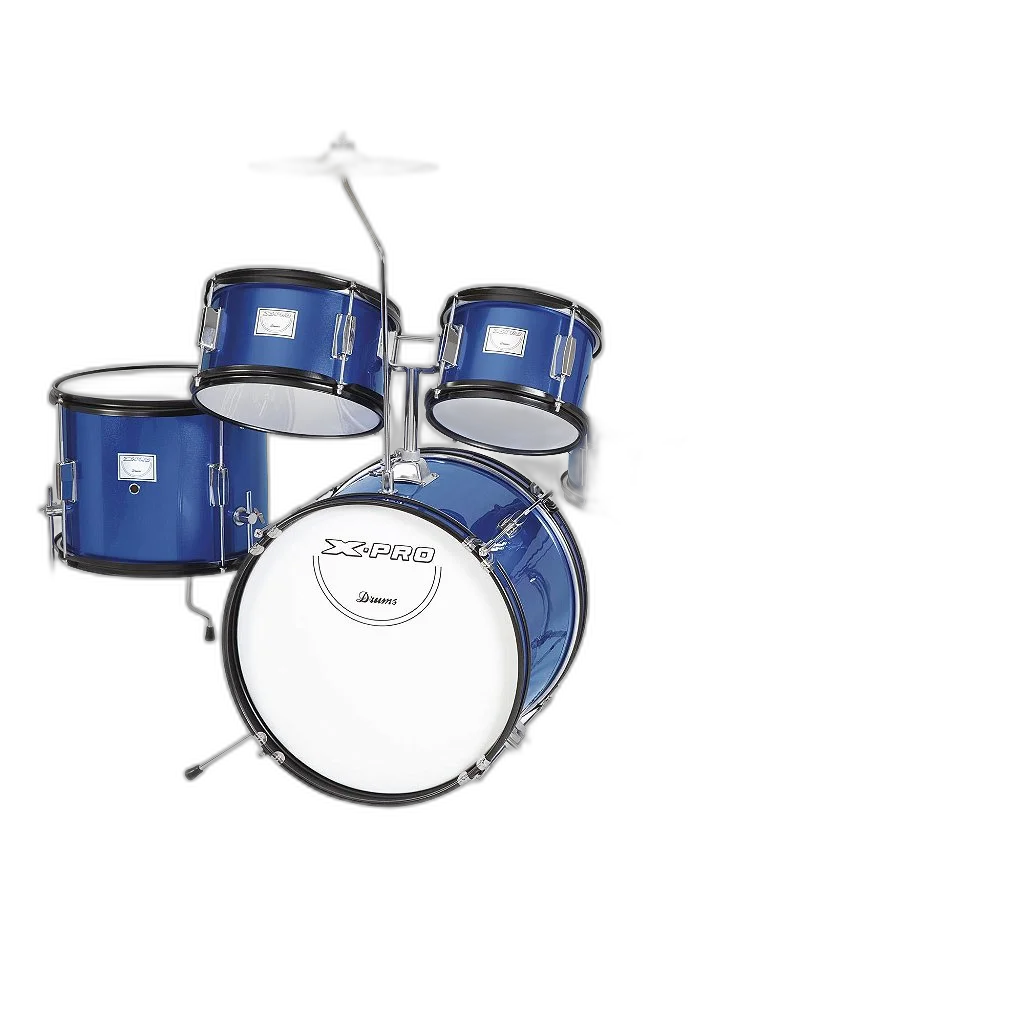 Bateria Acústica Infantil X-Pro Jr Plus Azul Jbj1046 Completa