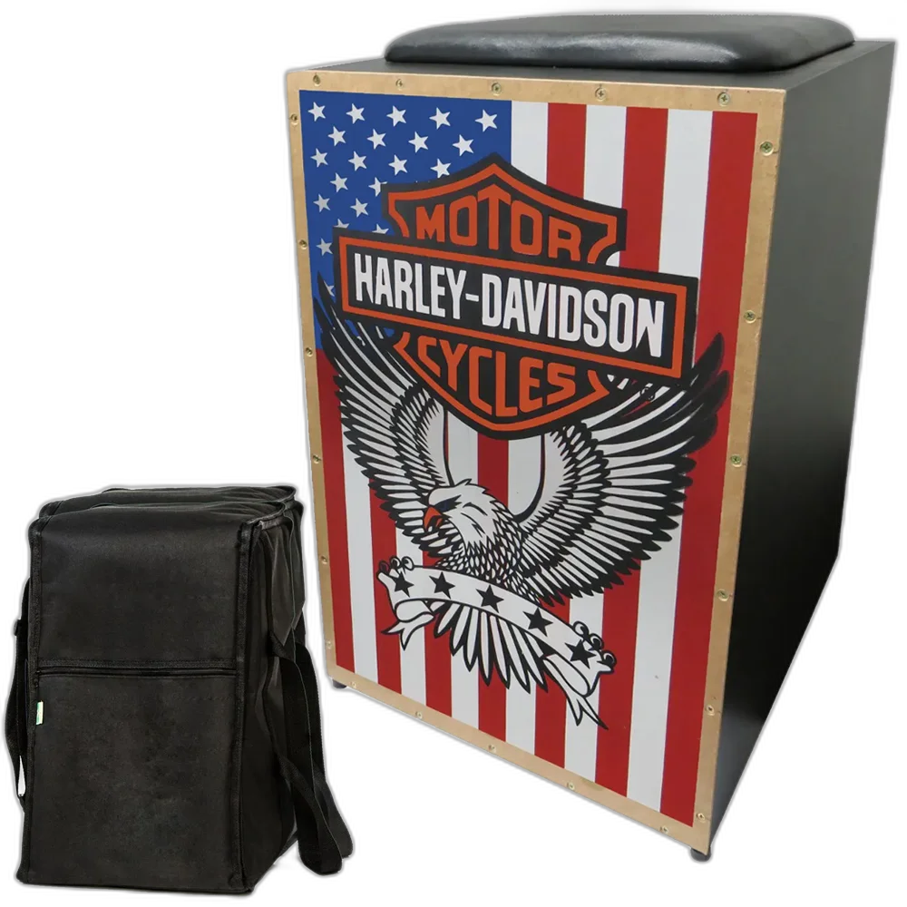 Cajon Elétrico Jaguar Cj1000 K2 Cor 005 Harley Davidson + Capa