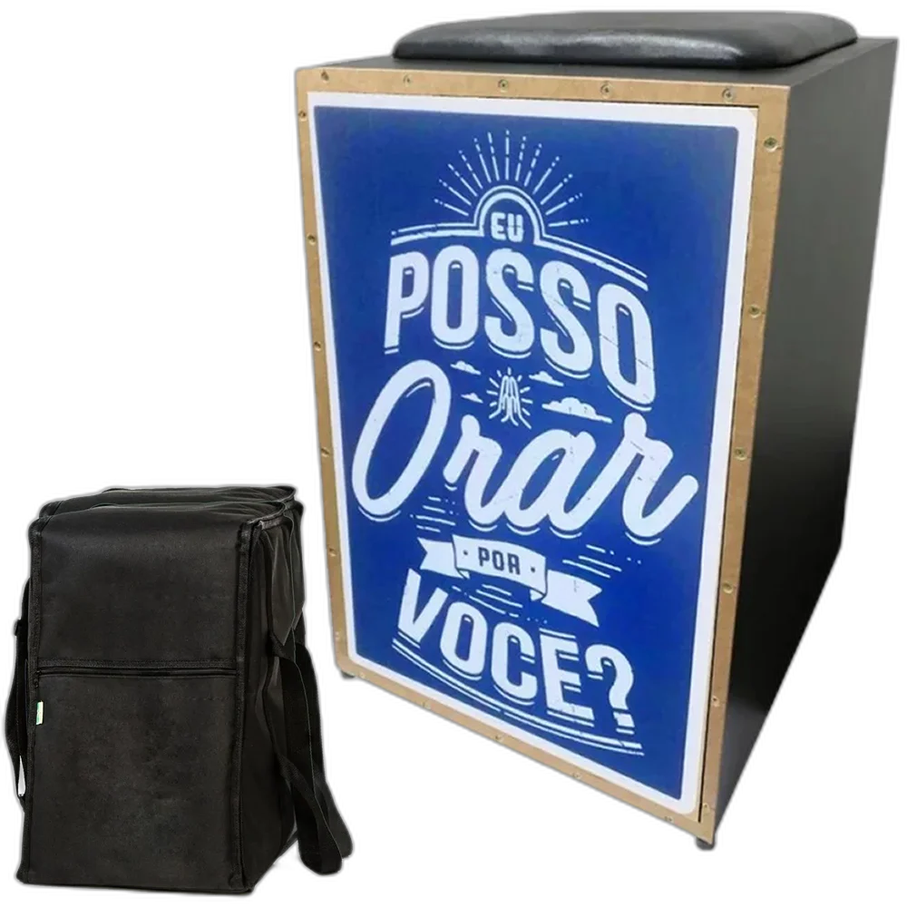 Cajon Inclinado Elétrico Jaguar CJ1000 Posso Orar + Capa