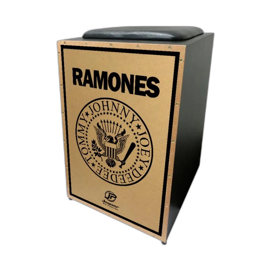 Cajon Acústico Jaguar Linha Cj1000 K2-PB 032 Ramones + Capa